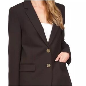 Michael Michael Kors Womens' s‎ 2 Button Blazer Jacket Black Size 2